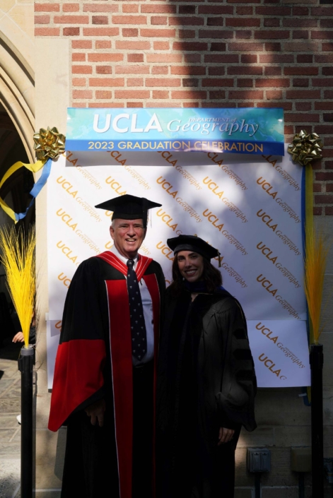 Professor MacDonald with graduating student